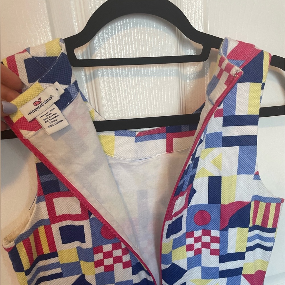 Vineyard vines VINTAGE nautical flag dress. Super cute! - Picture 3 of 5